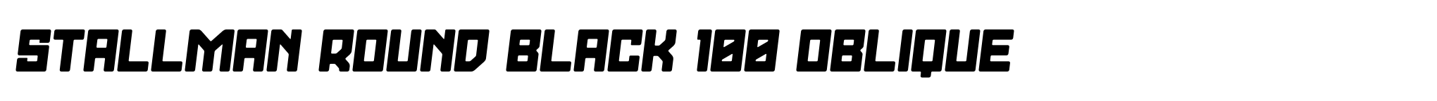 Stallman Round Black 100 Oblique image